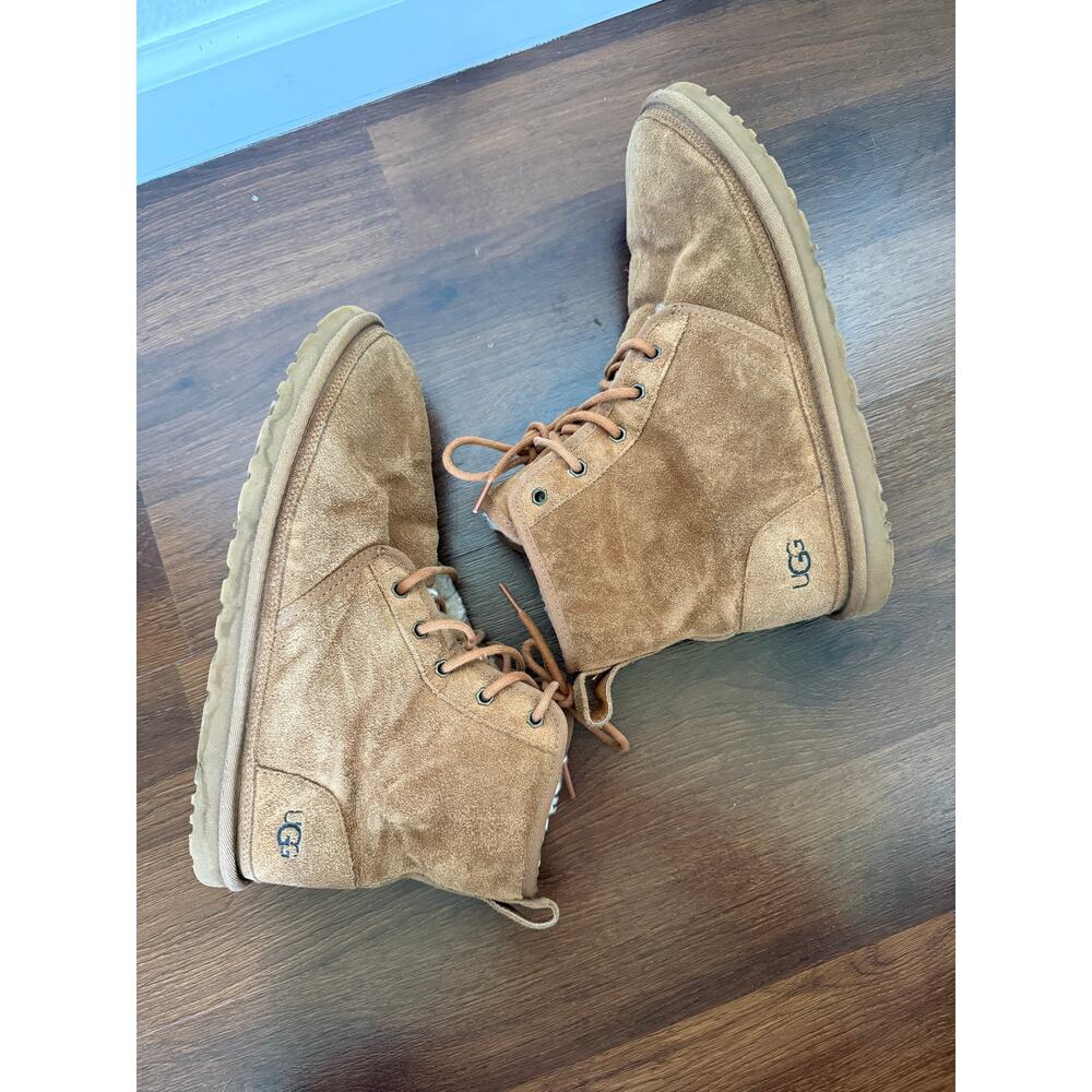 UGG Men's Harkley Lace Up Suede Chukka Boots Chestnut Brown Sz 11 - Picture 5 of 9